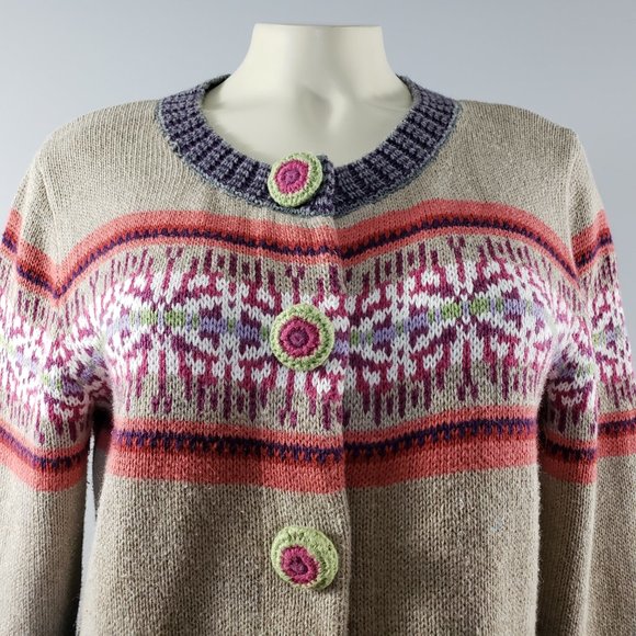 Vintage Christopher & Banks Hand Crochet Cardigan Sweater - Picture 8 of 8